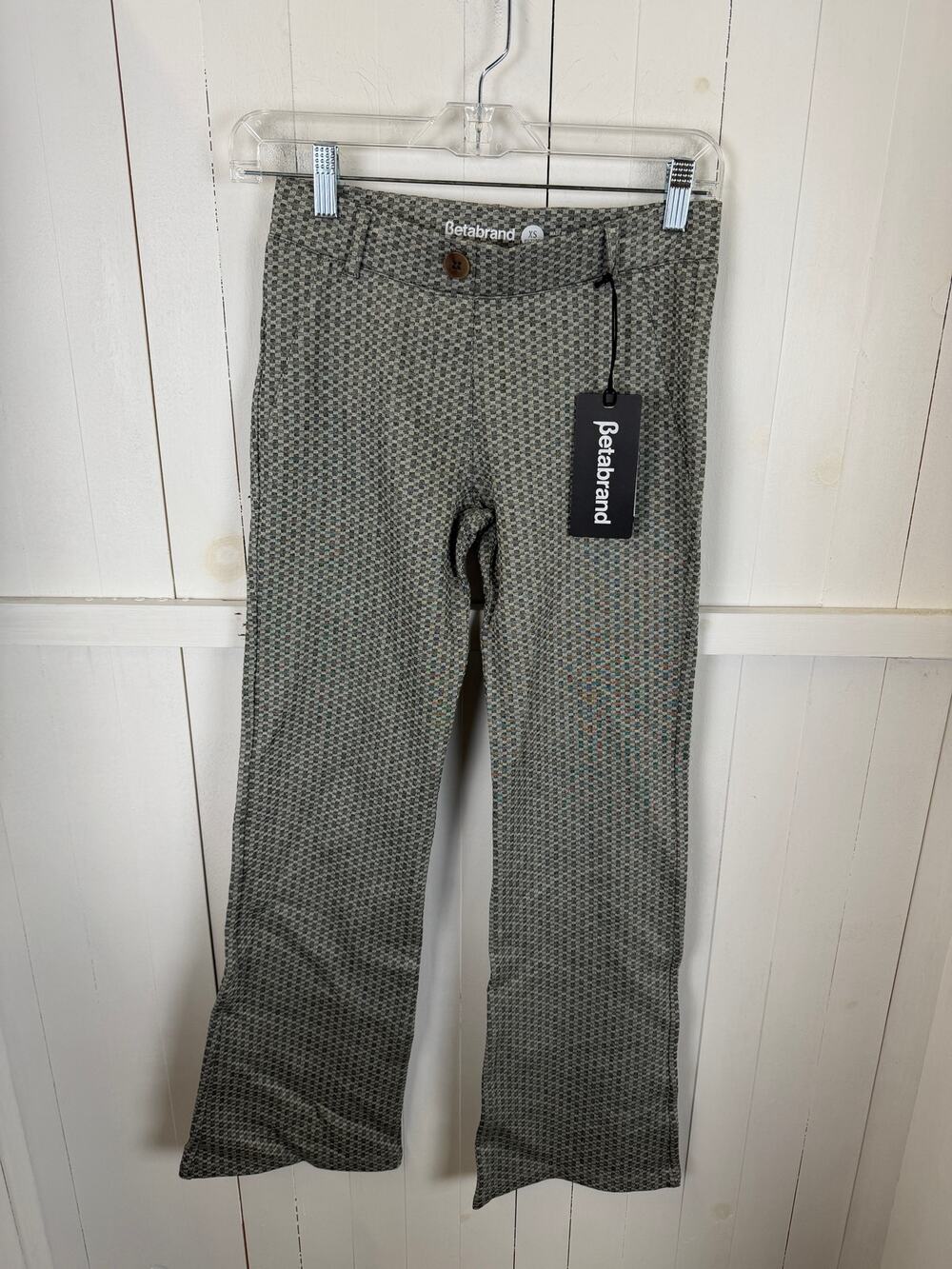 Betabrand Gray Black Dress Pants XS New Without Tags